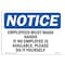 Signmission OSHA Sign, Employees Must Wash Hands If No Employee, 24in X 18in Aluminum, 18" W, 24" L, Landscape OS-NS-A-1824-L-11973 - alternate 1